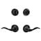 Sure-Loc Hardware Sure-Loc Hardware Snowbird Entry Lever with KA Deadbolt, Flat Black SB107/DB201 FBL - alternate 1